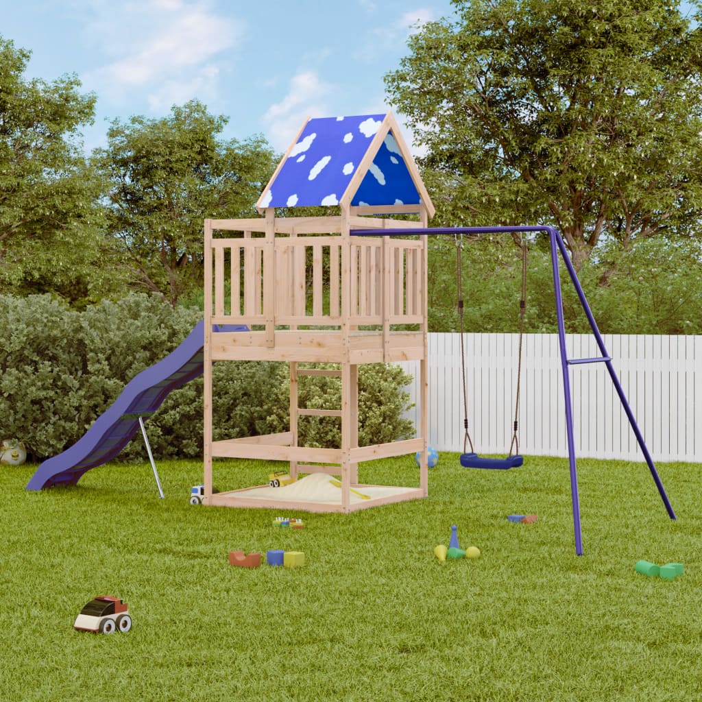 VidaXL Playhouse en bois de pin massif