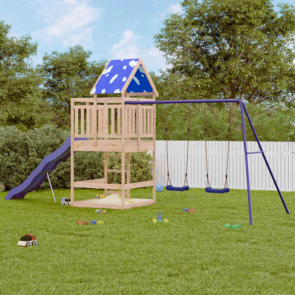 VidaXL Playhouse en bois de pin massif