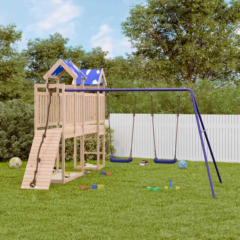 VidaXL Playhouse en bois de pin massif