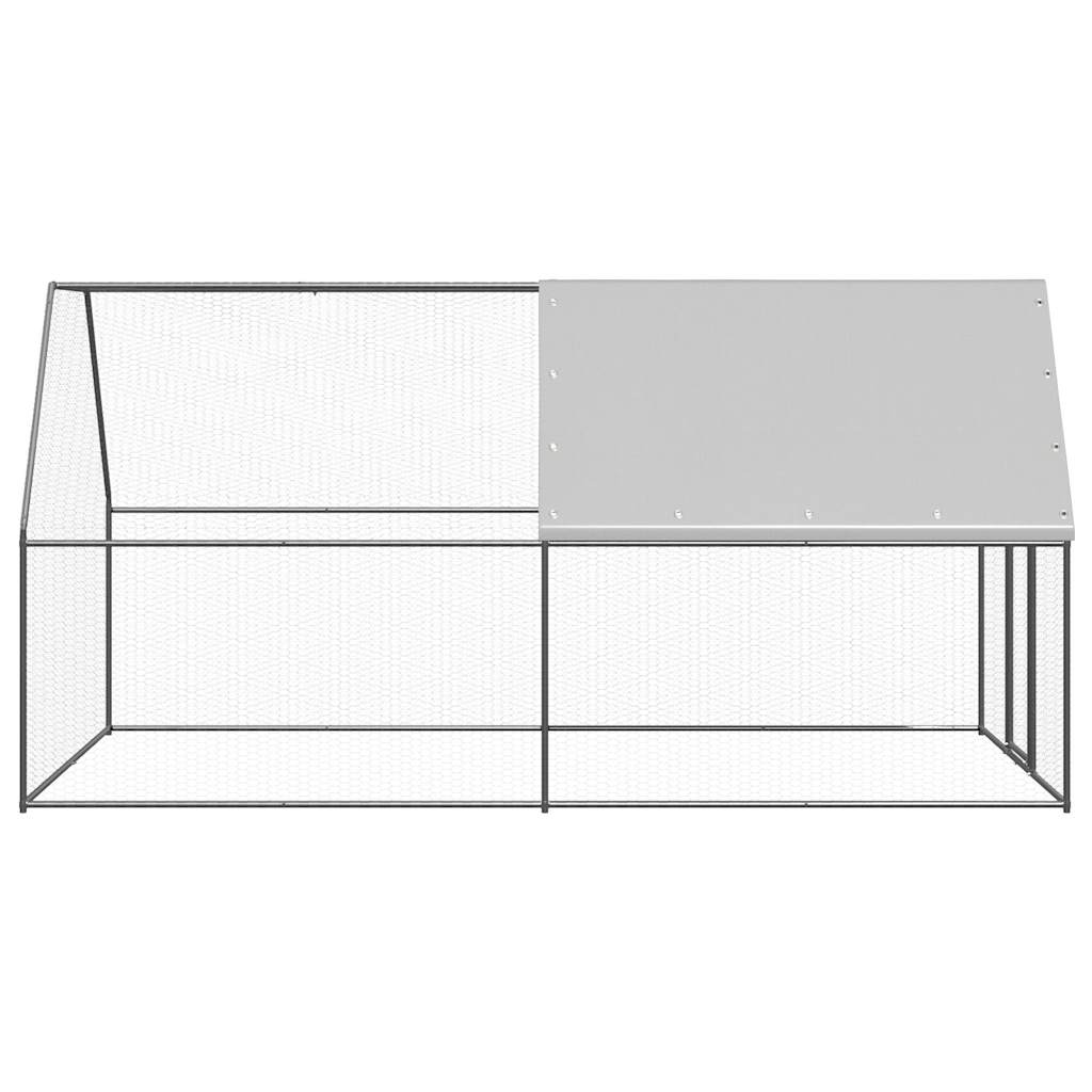 VidaXL Poulailler 2x4x2 m en acier galvanisé