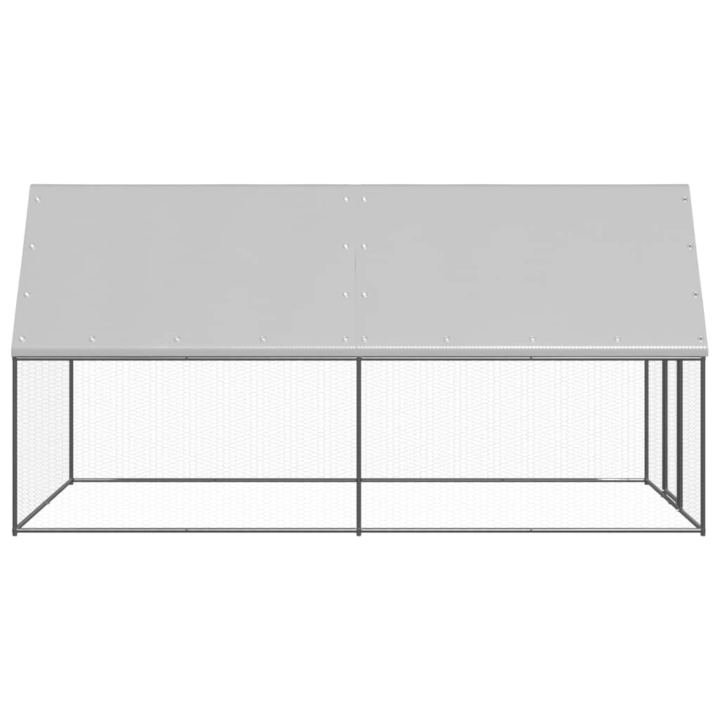 VidaXL Poulailler 2x4x2 m en acier galvanisé