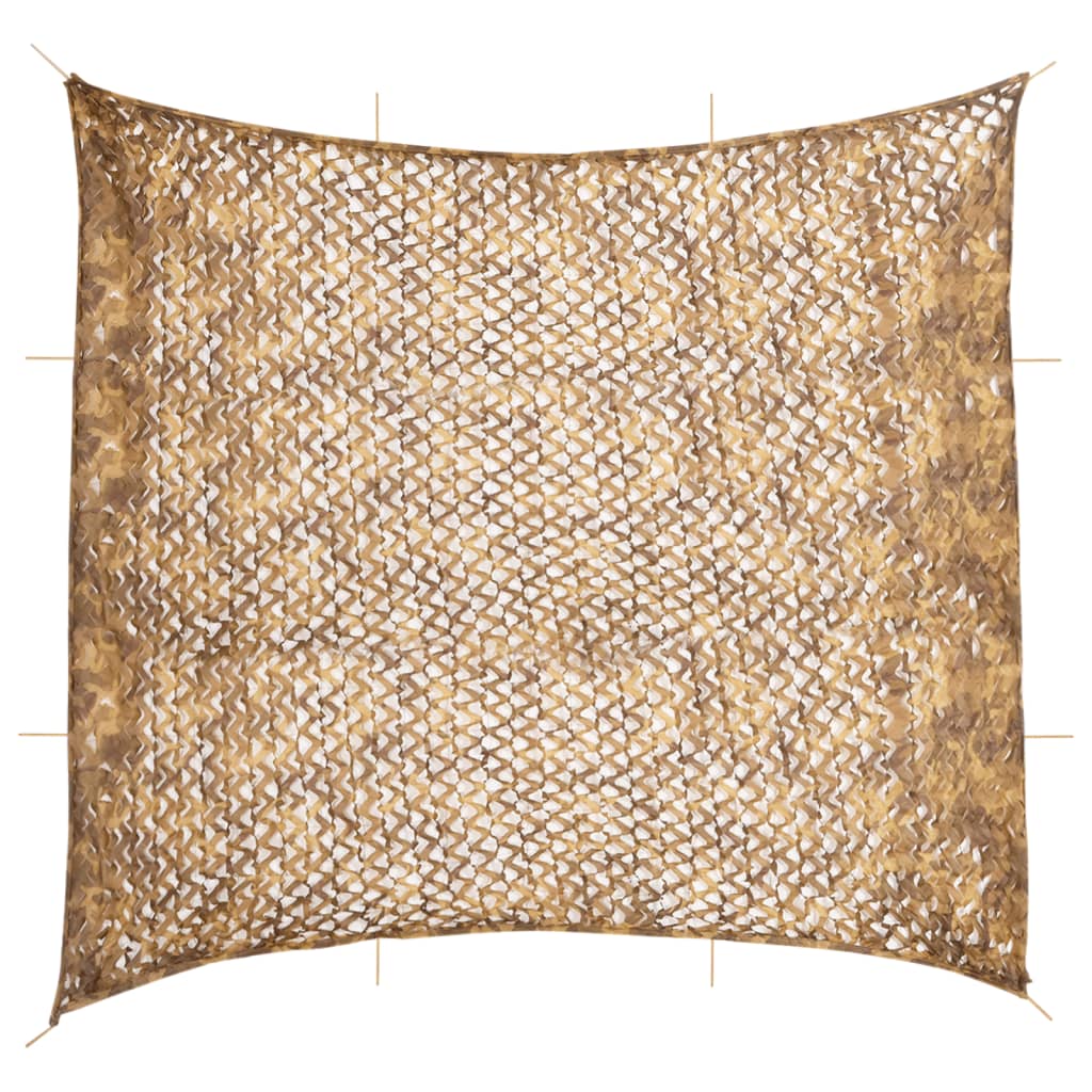Vidaxx filet de camouflage avec sac de rangement 614x581 cm couleur sable