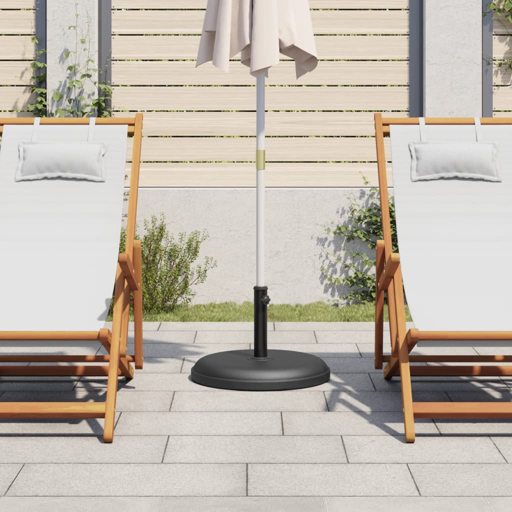 Pied de parasol Vidaxl pour mâts de ø32 35 38 mm 25 kg rond