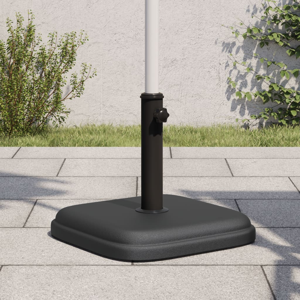 Pied de parasol Vidaxl pour mâts de ø32 35 38 mm carré de 11 kg