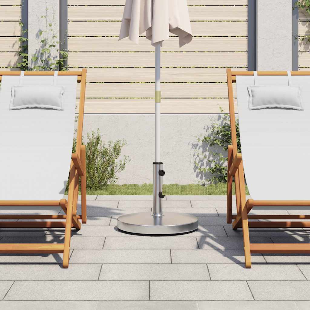 Pied de parasol Vidaxl pour mâts de ø32 38 48 mm 25 kg rond