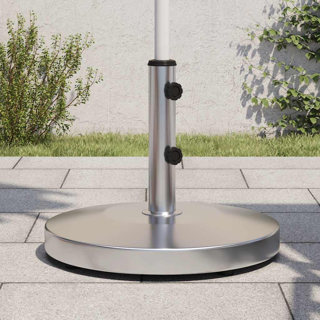 Pied de parasol Vidaxl pour mâts de ø32 38 48 mm 25 kg rond