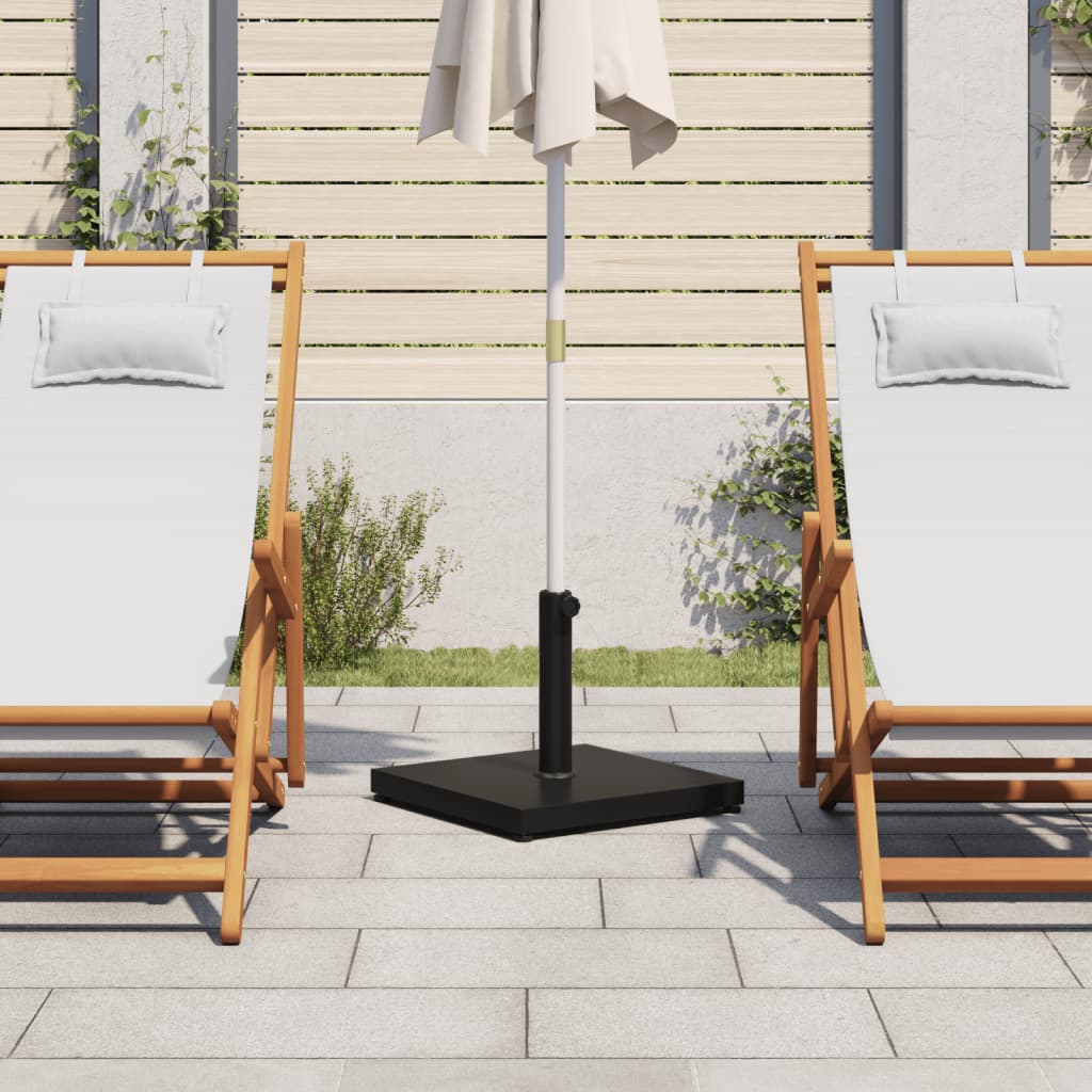 Pied de parasol Vidaxl pour mâts de ø32 38 48 mm carré de 18 kg