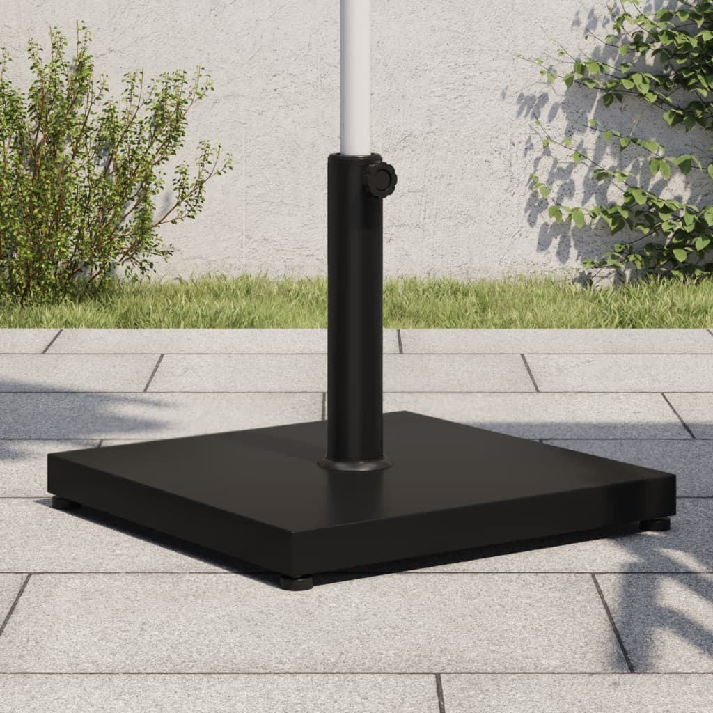 Pied de parasol Vidaxl pour mâts de ø32 38 48 mm carré de 18 kg