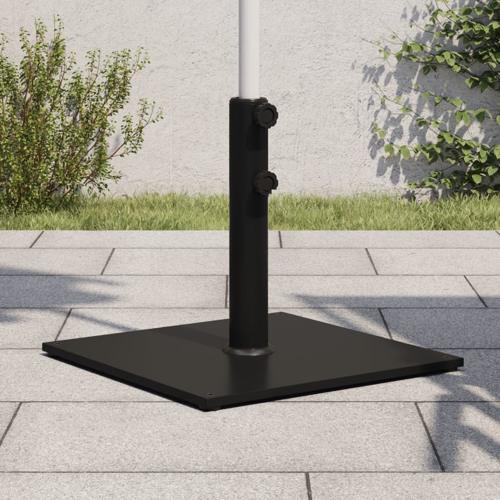 Pied de parasol Vidaxl pour mâts de ø32 38 48 mm carré de 17 kg