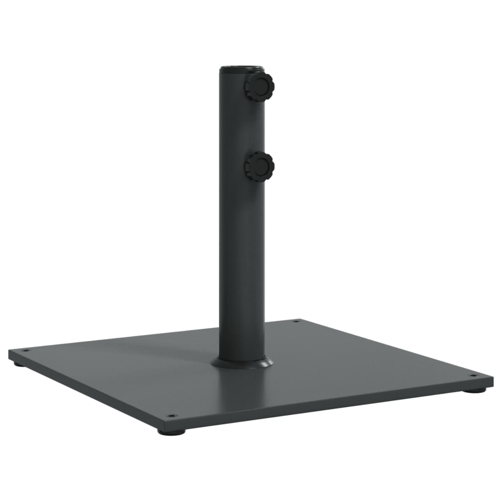 Pied de parasol Vidaxl pour mâts de ø32 38 48 mm carré de 17 kg