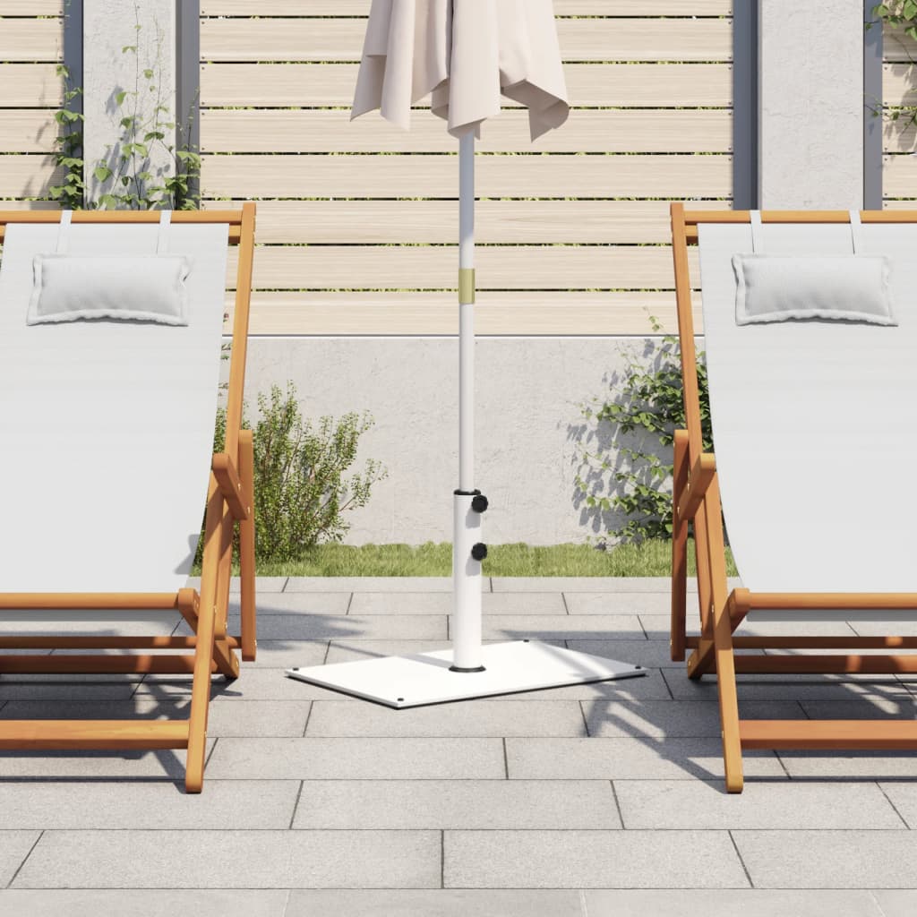 Pied de parasol Vidaxl pour mâts de ø32 38 48 mm 15 kg rectangulaire