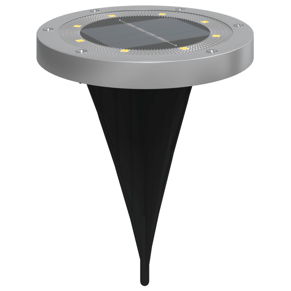 Vidaxx lampes au sol 4 pcs solaires avec piquets de terre blanc chaud