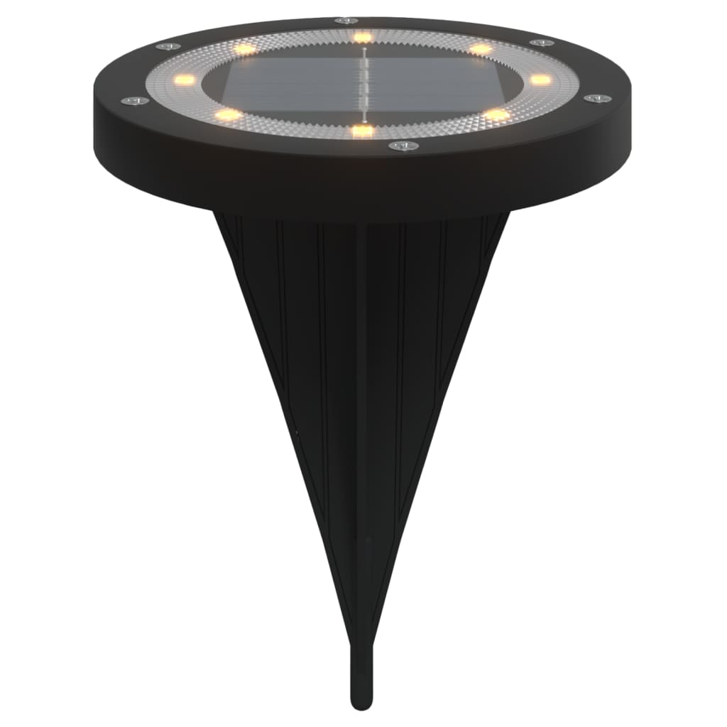 Vidaxx lampes au sol 12 pcs solaires avec piquets de terre blanc chaud