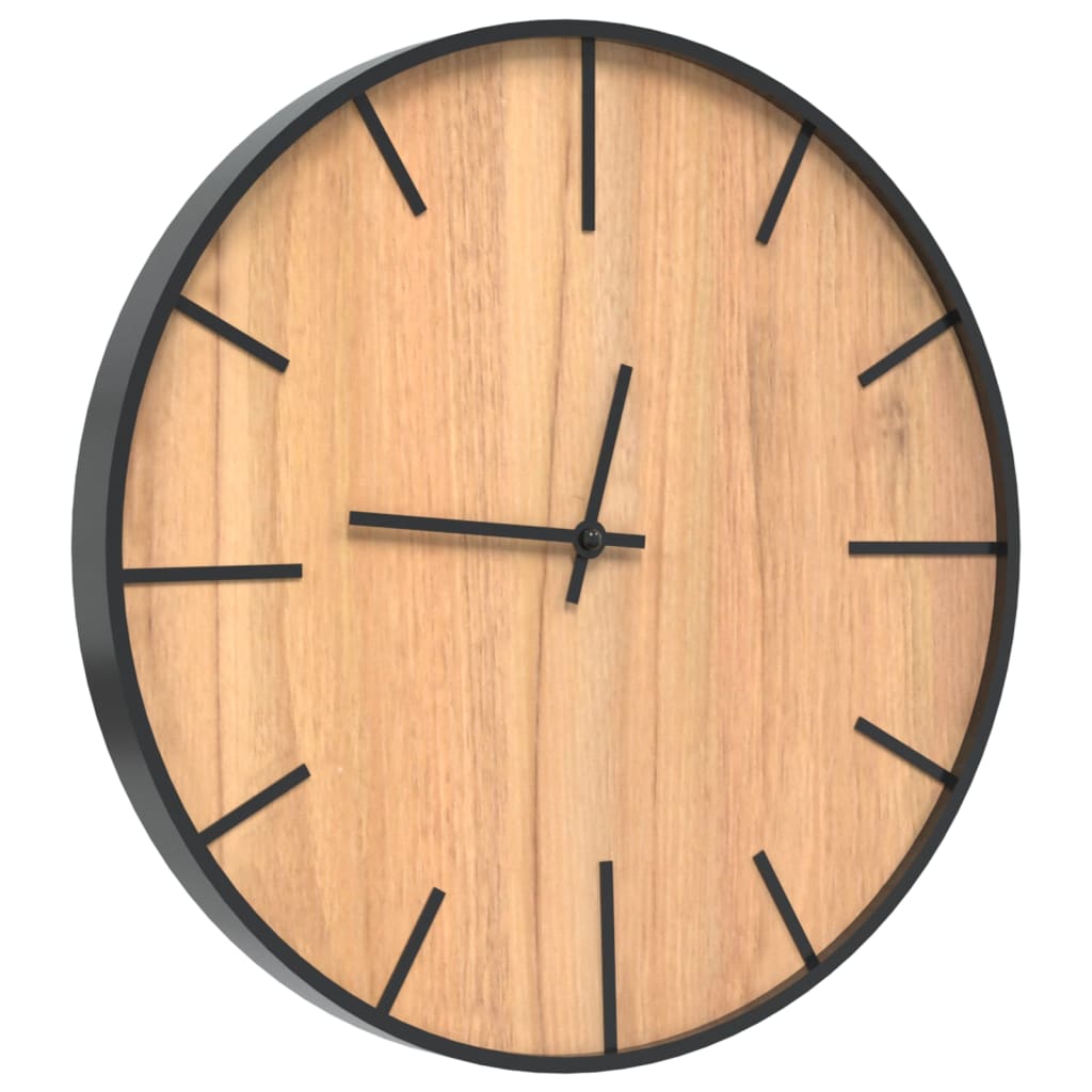 Vidaxx horloge murale ø39 cm fer et bois fini marron