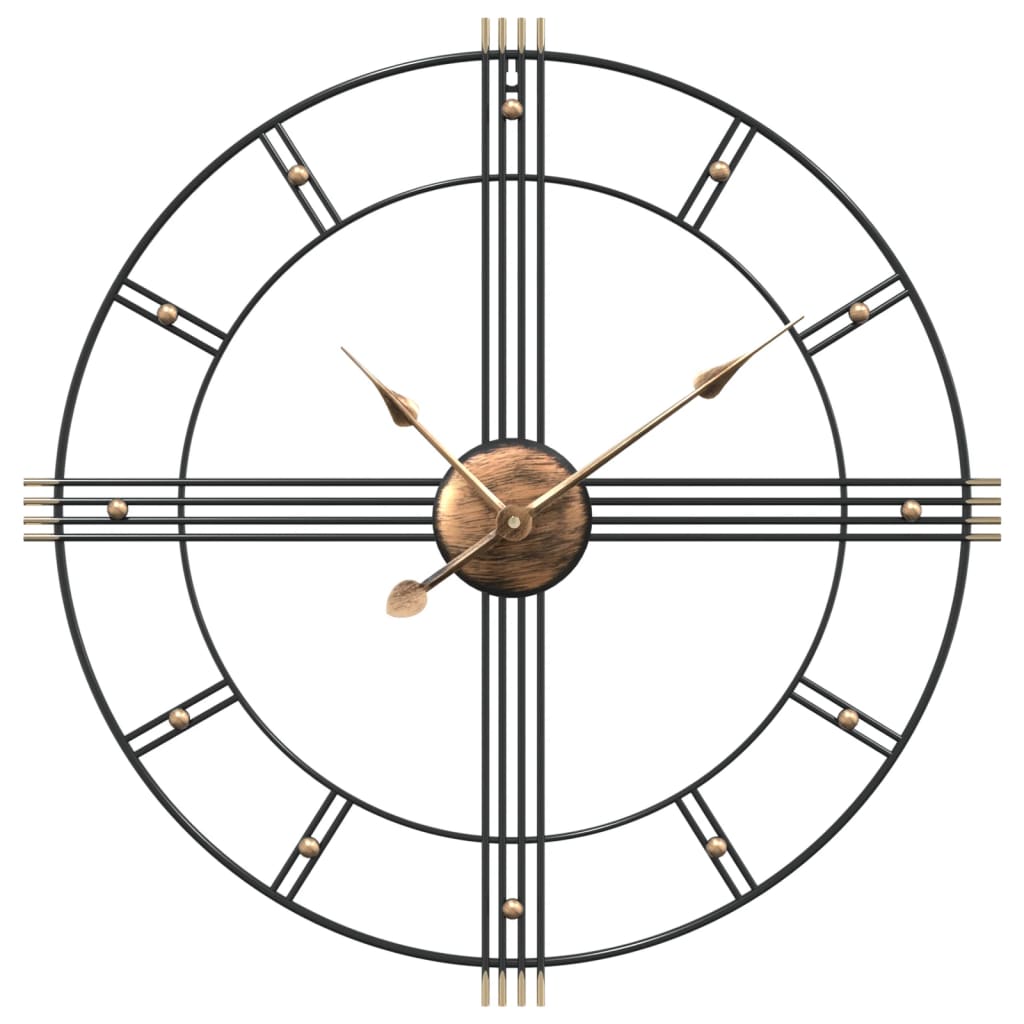 Vidaxx horloge murale ø60 cm fer noir