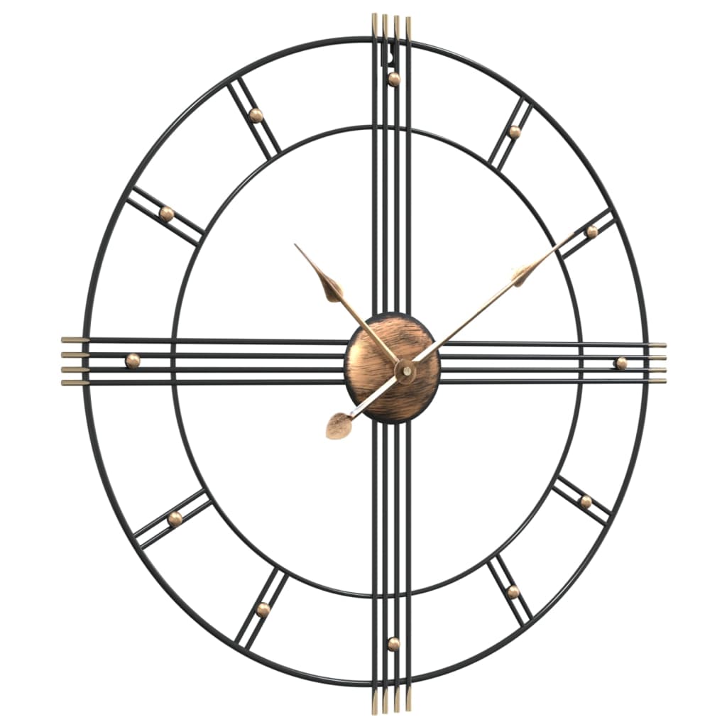 Vidaxx horloge murale ø60 cm fer noir
