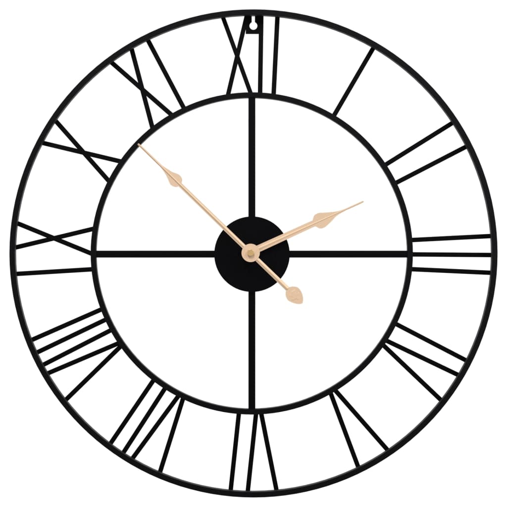 Vidaxx horloge murale ø50 cm fer noir