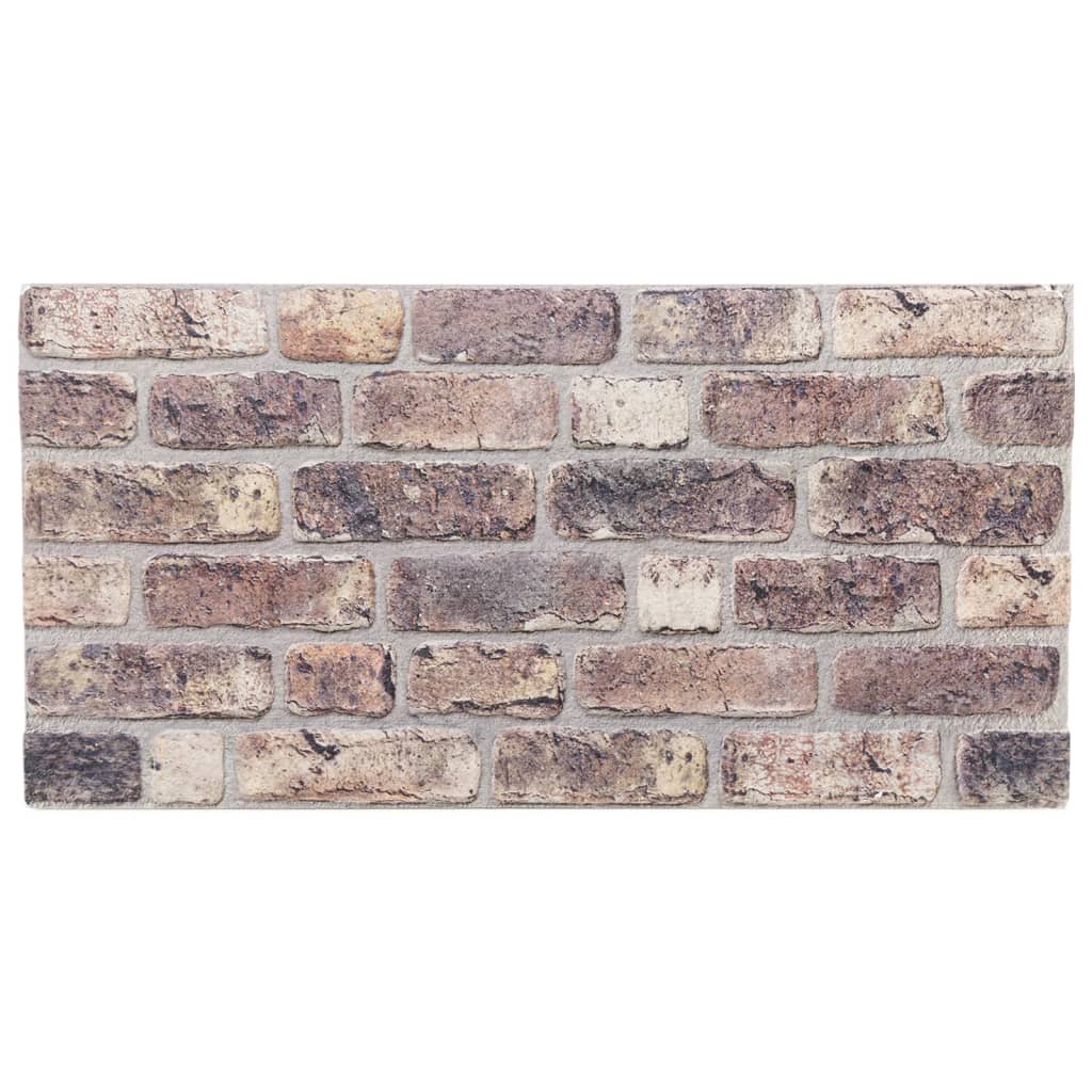 VidaXL Panneaux muraux 10 pcs 3D 100x50 cm EPS marron foncé