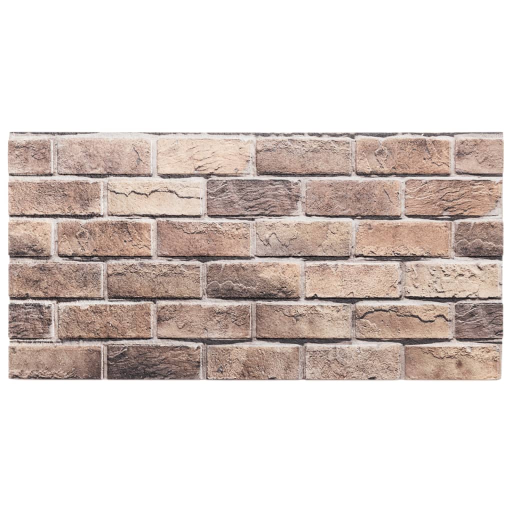 VidaXL Panneaux muraux 10 pcs 3D 100x50 cm EPS marron