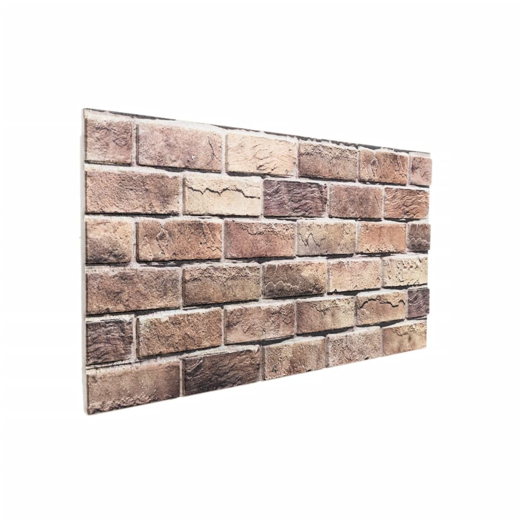 VidaXL Panneaux muraux 10 pcs 3D 100x50 cm EPS marron