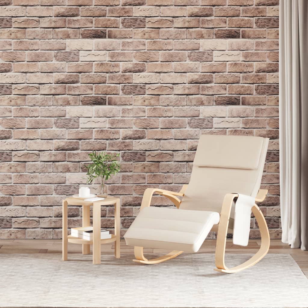 VidaXL Panneaux muraux 10 pcs 3D 100x50 cm EPS marron