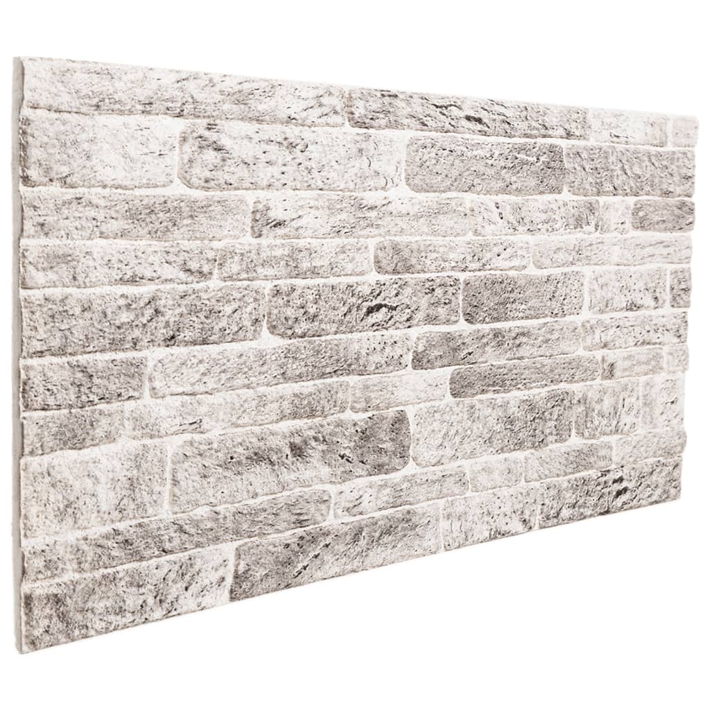 VidaXL panneaux muraux 10 pcs 3d 100x50 cm eps gris clair