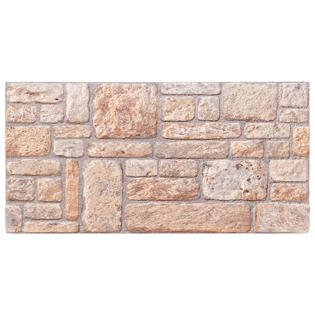 VidaXL Panneaux muraux 10 pcs 3D 100x50 cm EPS marron