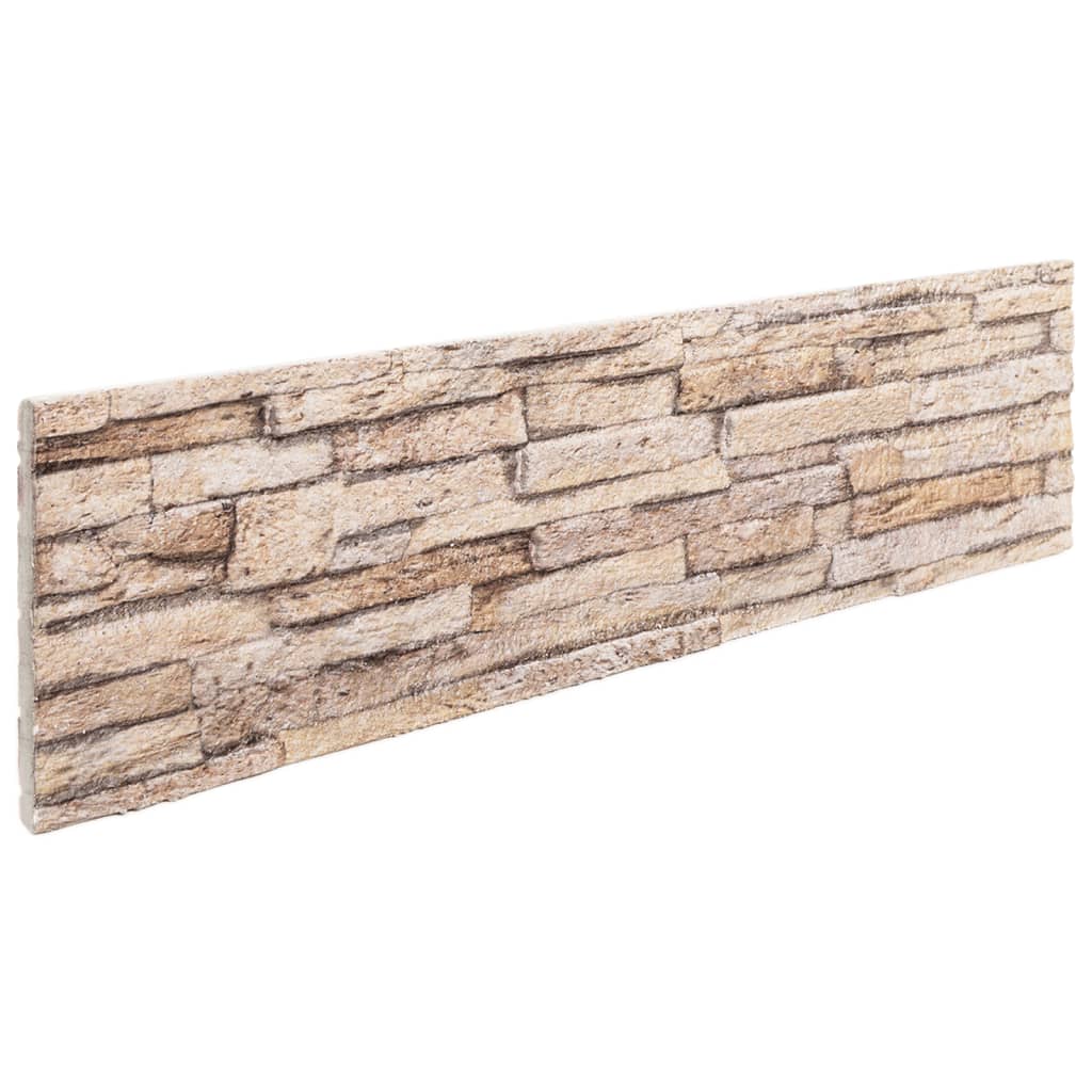 Vidaxx panneaux muraux 14 pcs 3d 100x25 cm eps marron