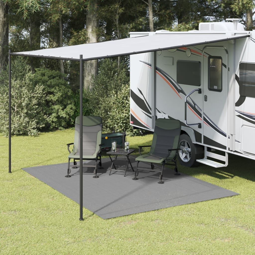 Vidaxx tapis de camping 3,5x2,5 m gris clair