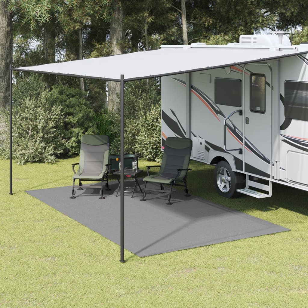 Tapis de tente Vidaxxl 4x2,5 m gris clair