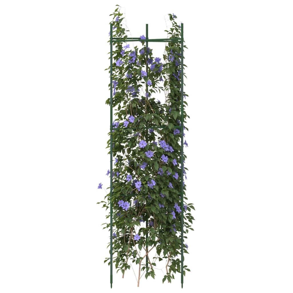 VidaXL Cages à tomates 4 pcs 116 cm acier et polypropylène