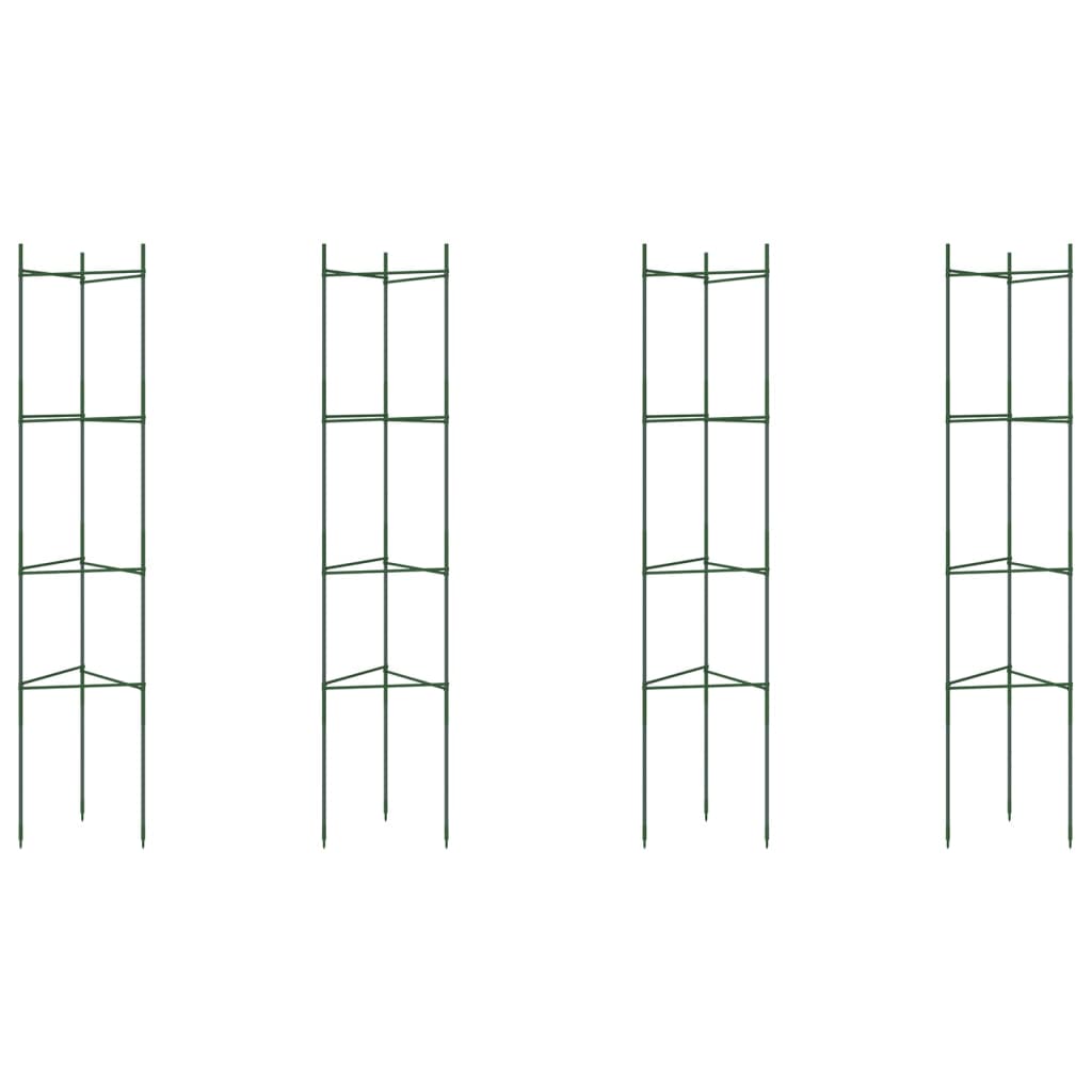 VidaXL Cages à tomates 4 pcs 154 cm en acier et polypropylène