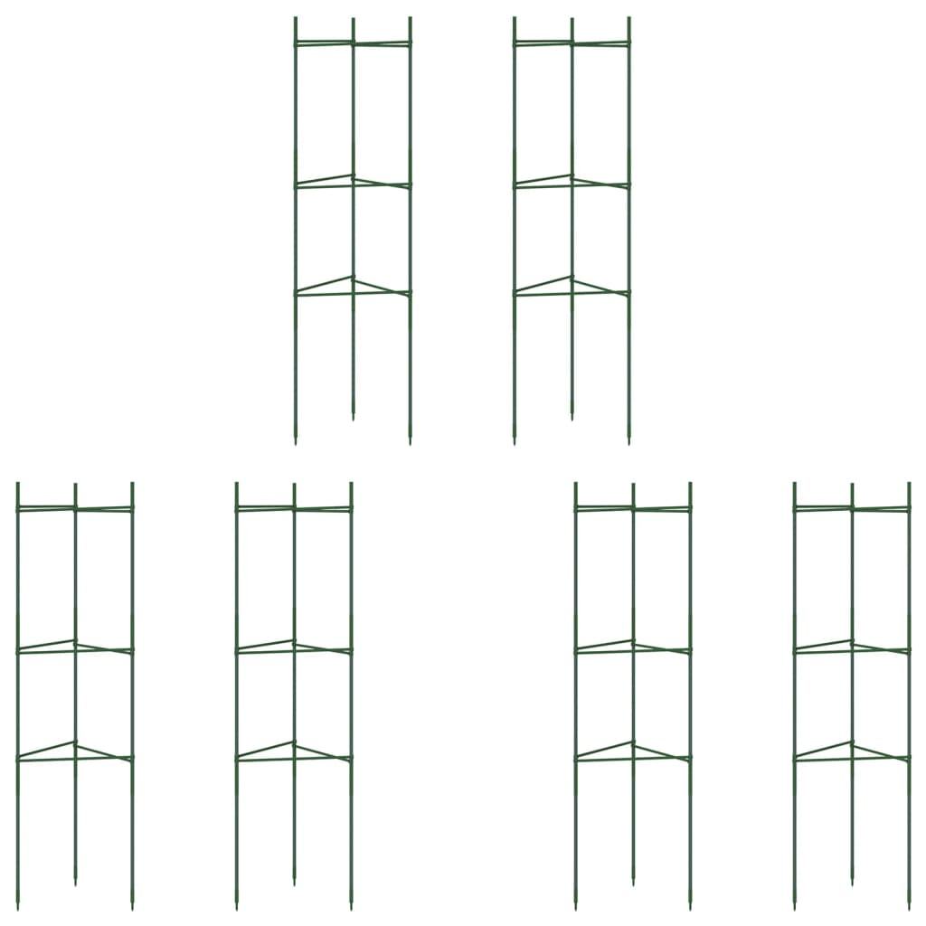 VidaXL Cages à tomates 6 pcs 116 cm acier et polypropylène