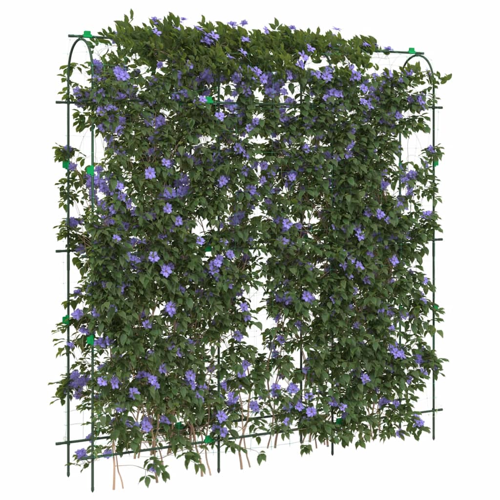 VidaXL Cadres grimpants pour plantes 2 pcs Cadre en U en acier