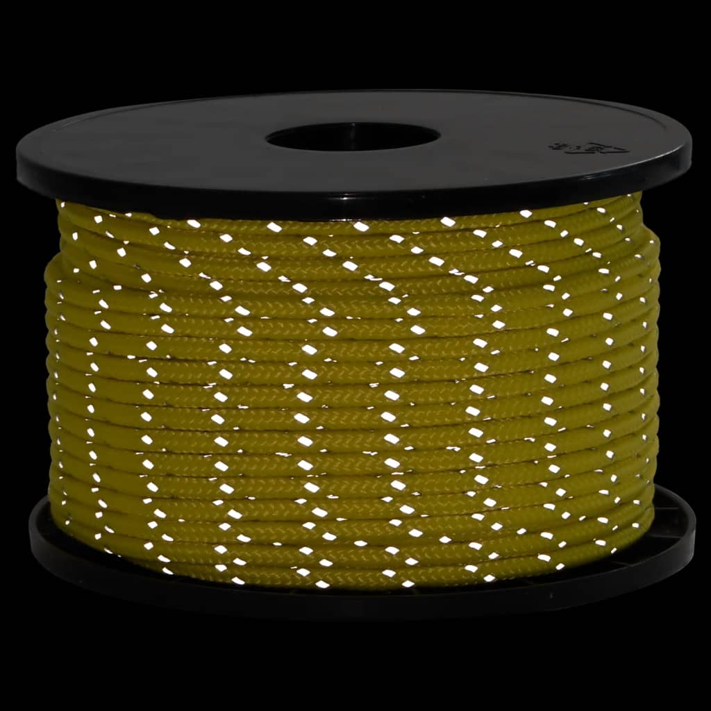 Hauban de tente VidaXL avec bandes réfléchissantes et tendeurs 50 m 5 mm
