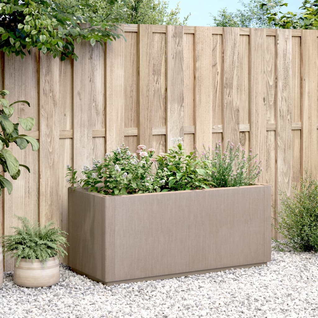 Vidaxx jardinière 80x36x35 cm polypropylène marron clair