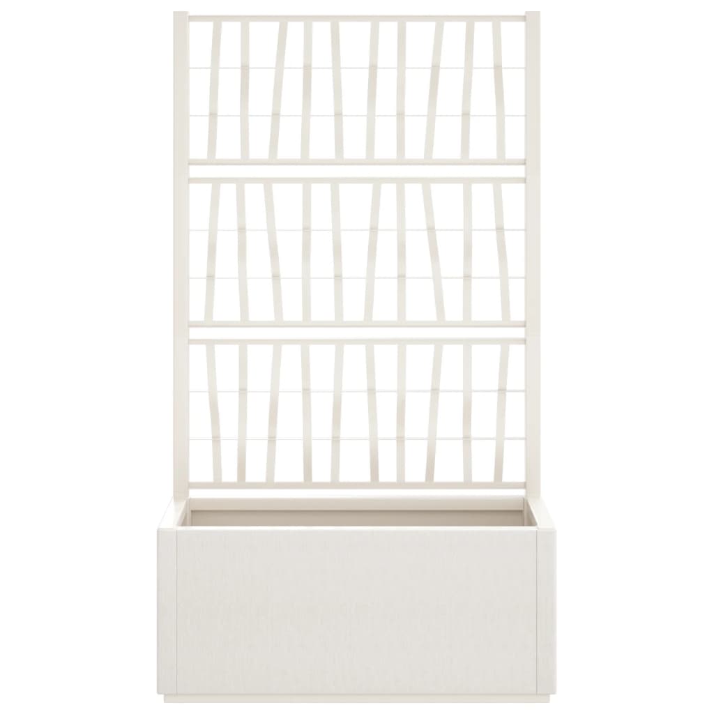 Vidaxx jardinière avec treillis 80x36x140 cm polypropylène blanc