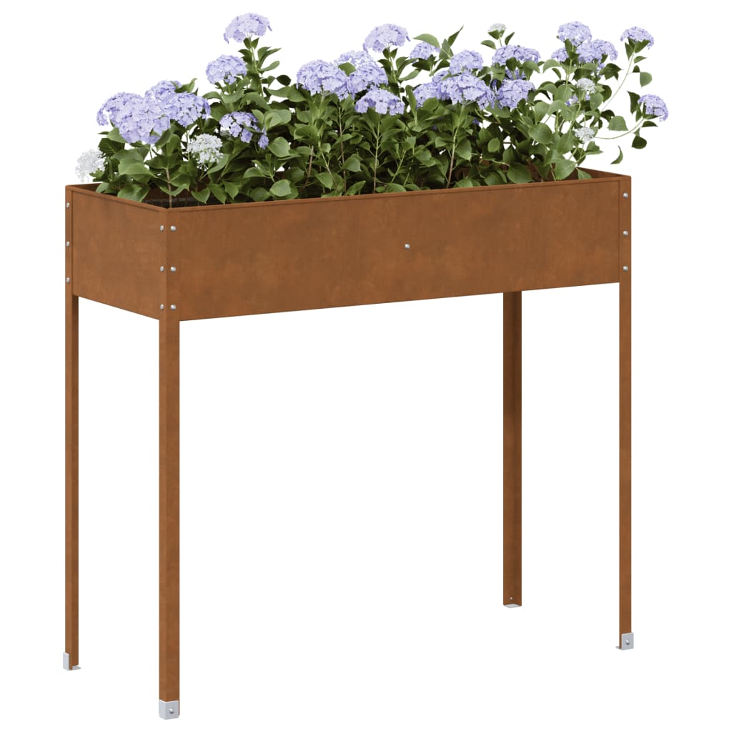 Jardinière Vidaxx 100,5x40,5x90 cm acier résistant aux intempéries