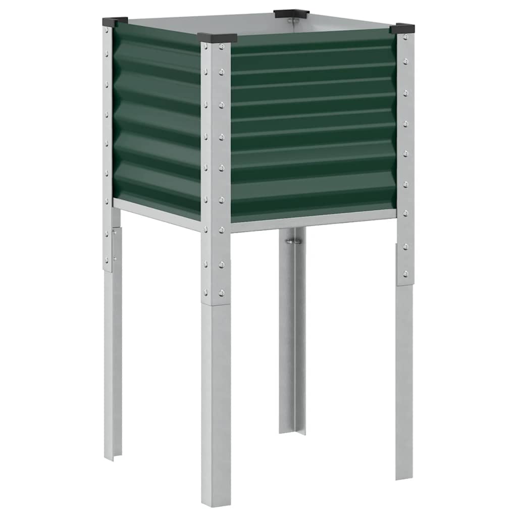 Vidaxx jardinière 45x45x88 cm acier vert