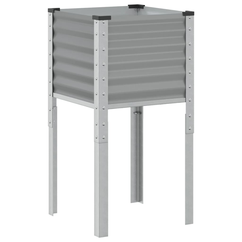 Vidaxx jardinière 45x45x88 cm gris acier