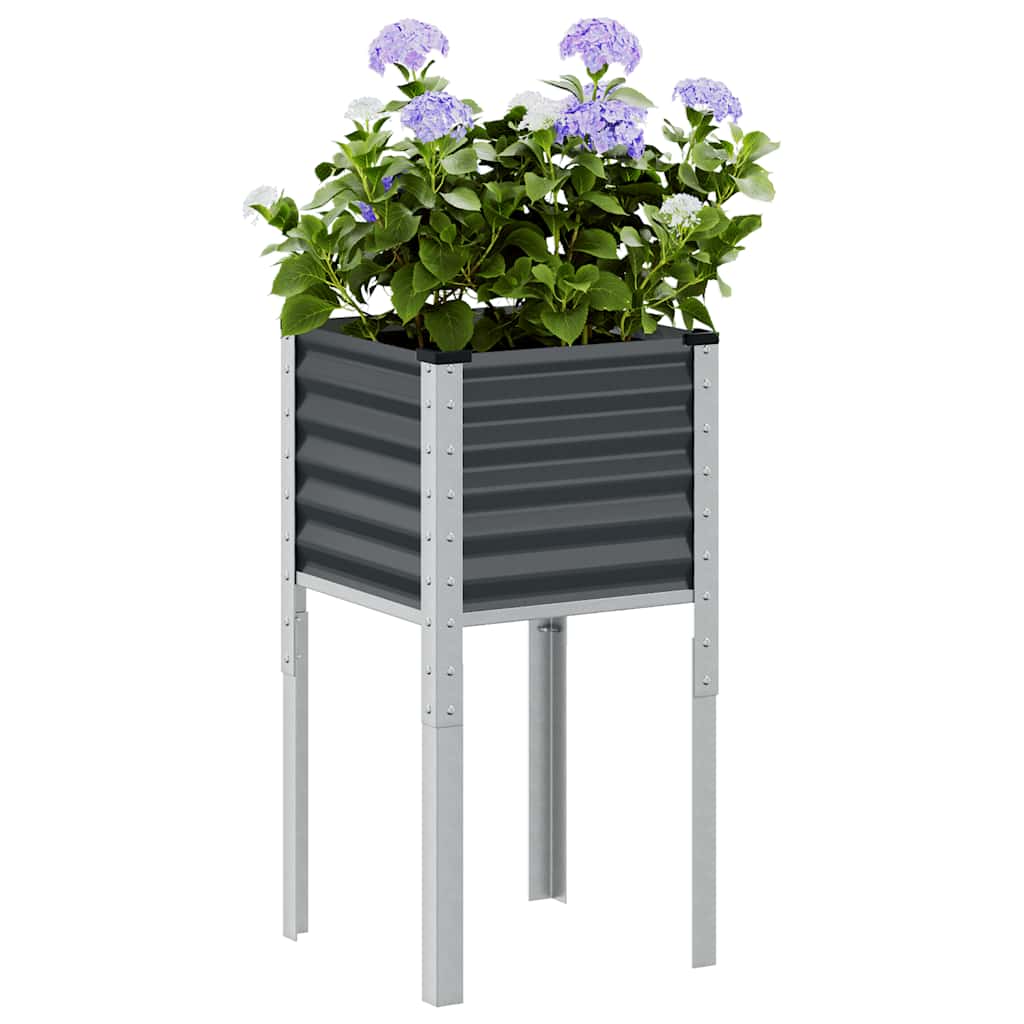 Vidaxx jardinière 45x45x88 cm acier anthracite