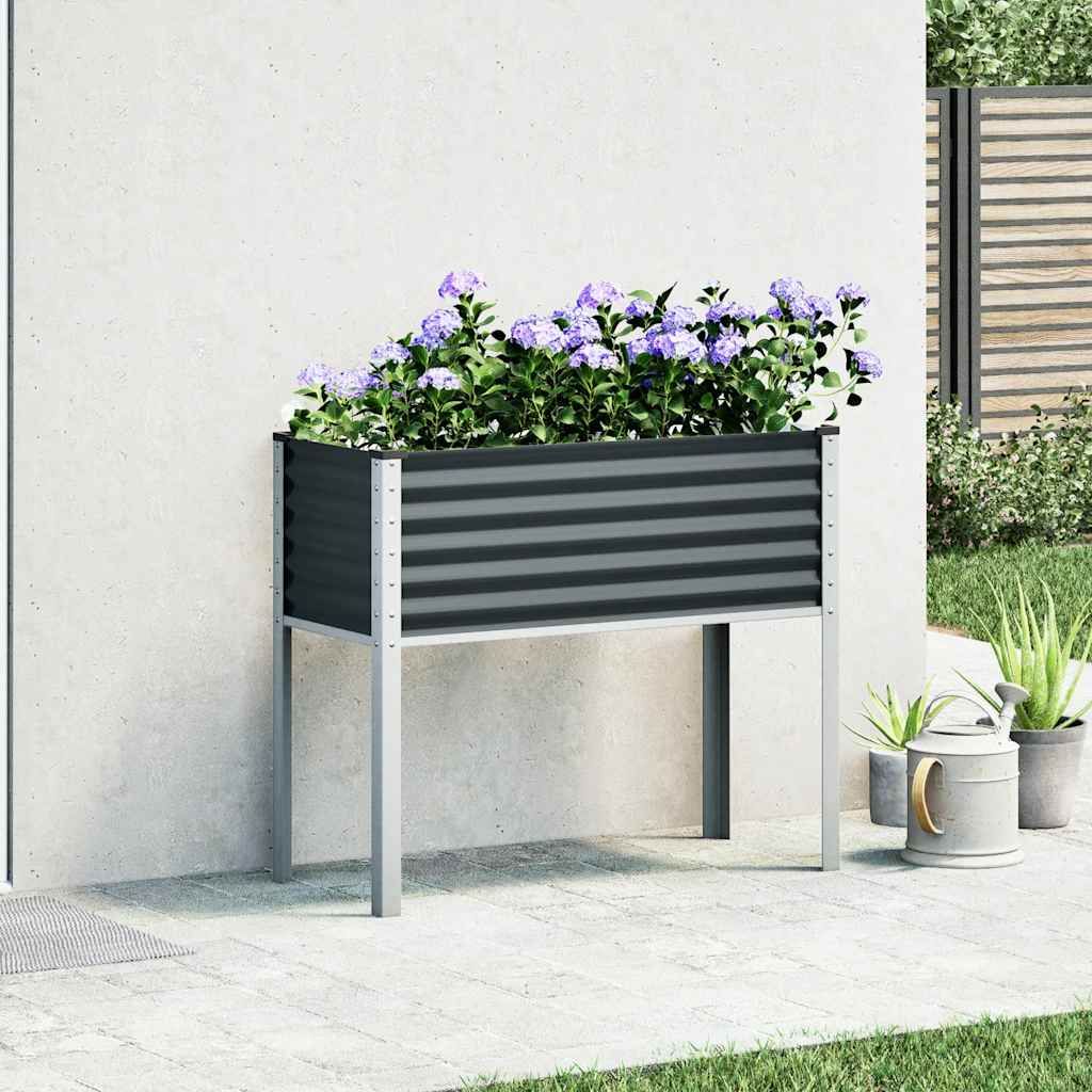 Jardinière Vidaxx 100x41x90 cm acier anthracite
