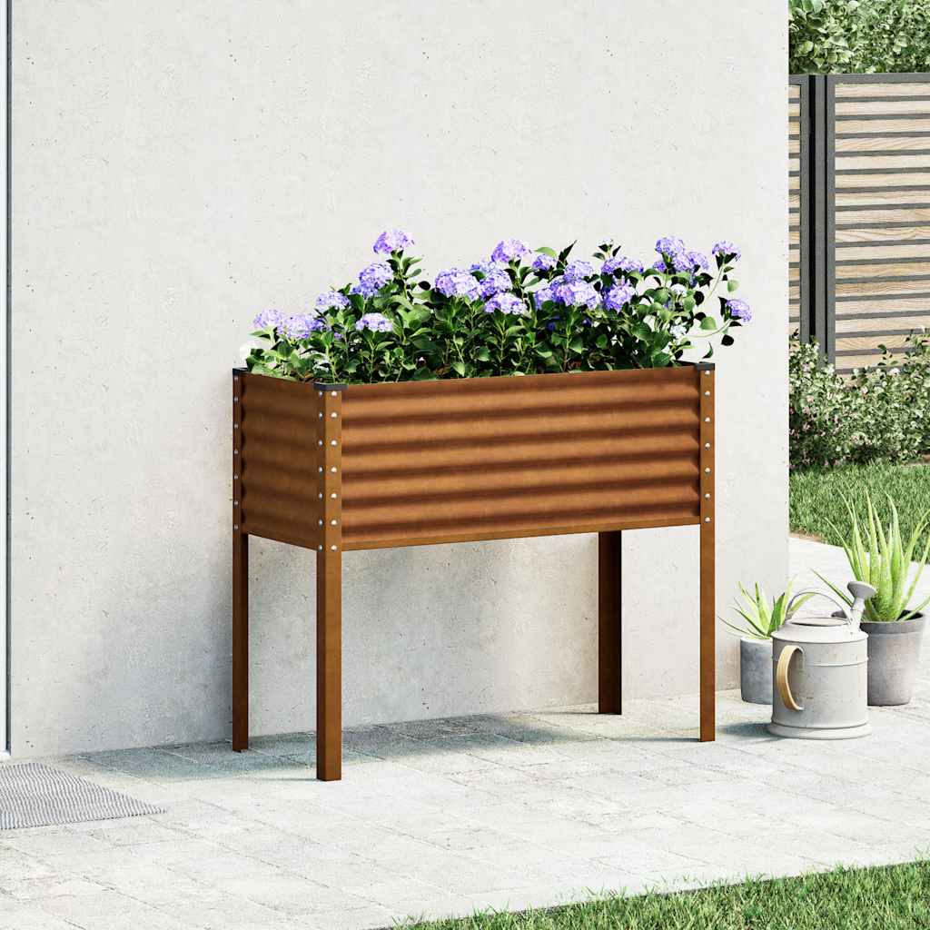 Jardinière Vidaxx 100x41x90 cm acier résistant aux intempéries