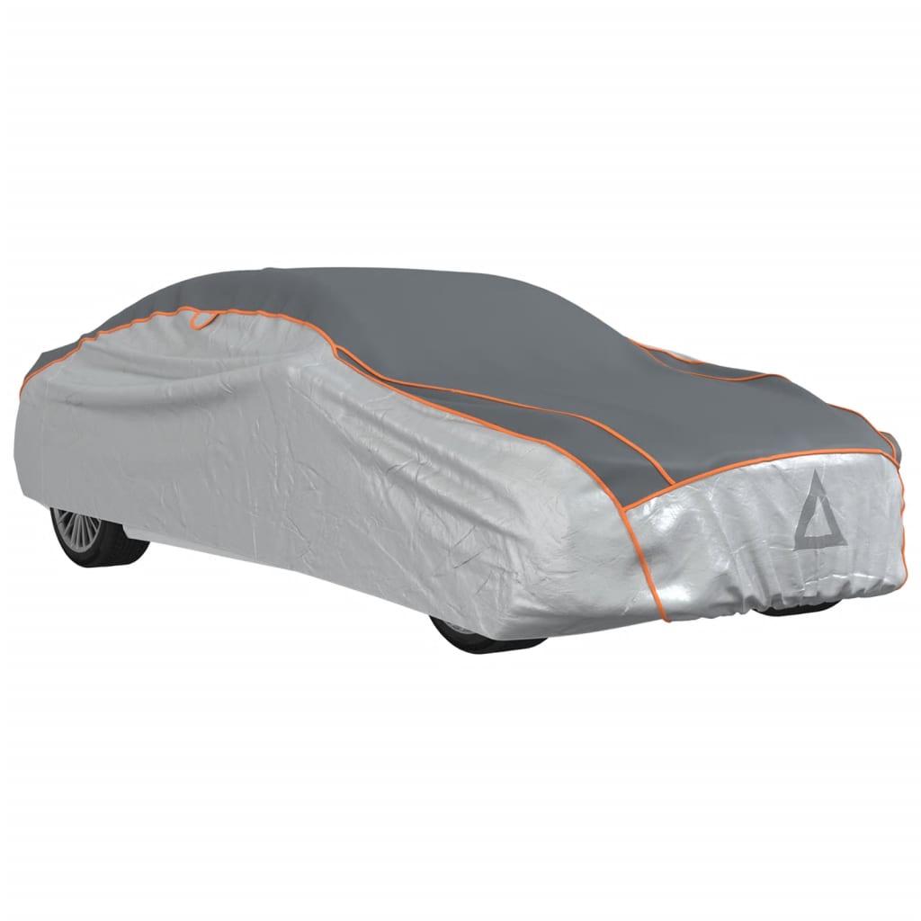 Vidaxxl bâche de voiture pour berline protection contre la grêle l argent et gris