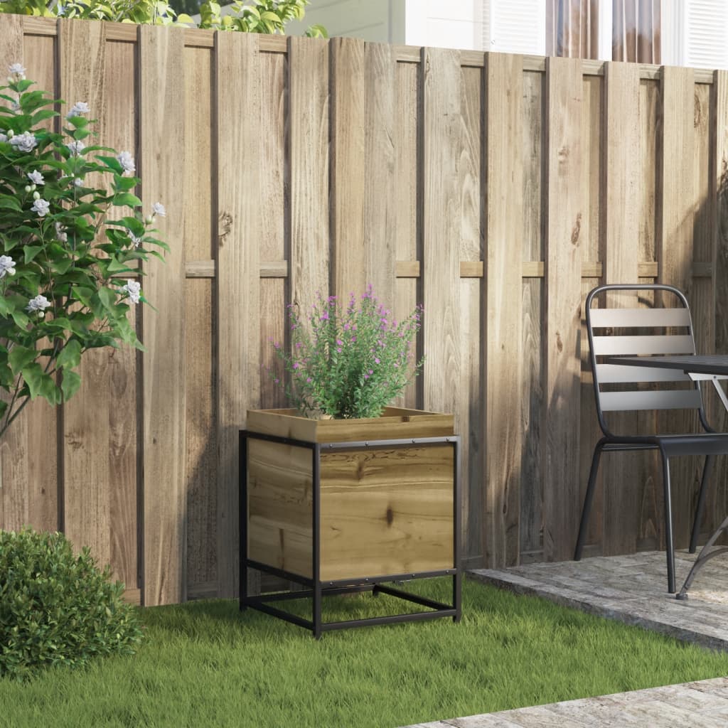 Jardinière Vidaxx 40x40x50 cm bois de pin imprégné