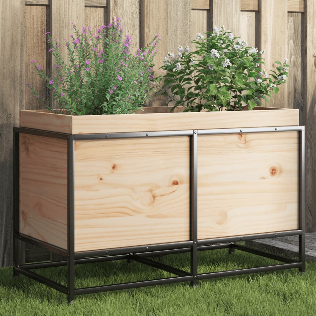 Vidaxx jardinière 80x40x50 cm bois de pin massif