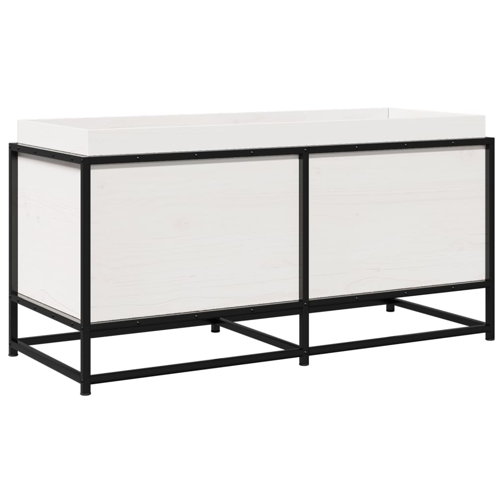 Vidaxx jardinière 100x40x50 cm bois de pin massif blanc