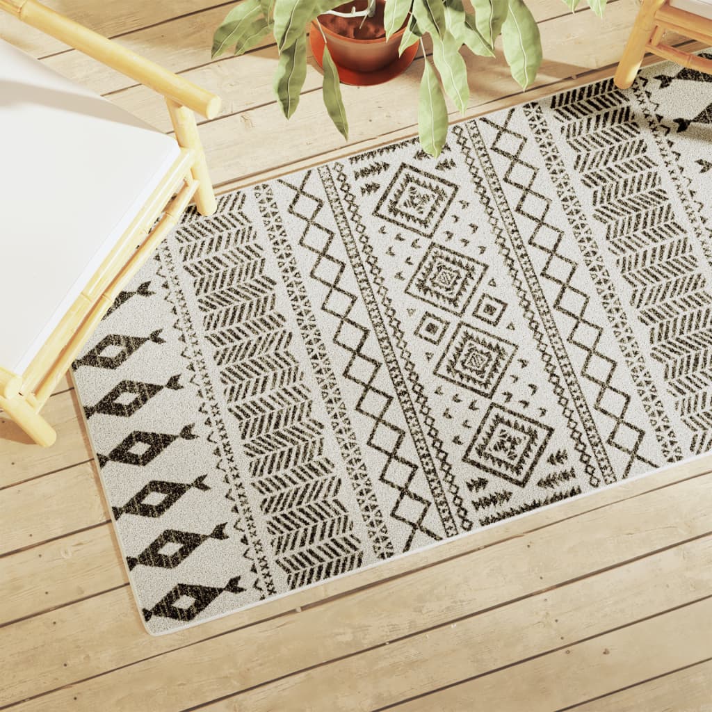 Tapis Vidaxx pour intérieur et extérieur, poils ras, 80x150 cm, multicolore