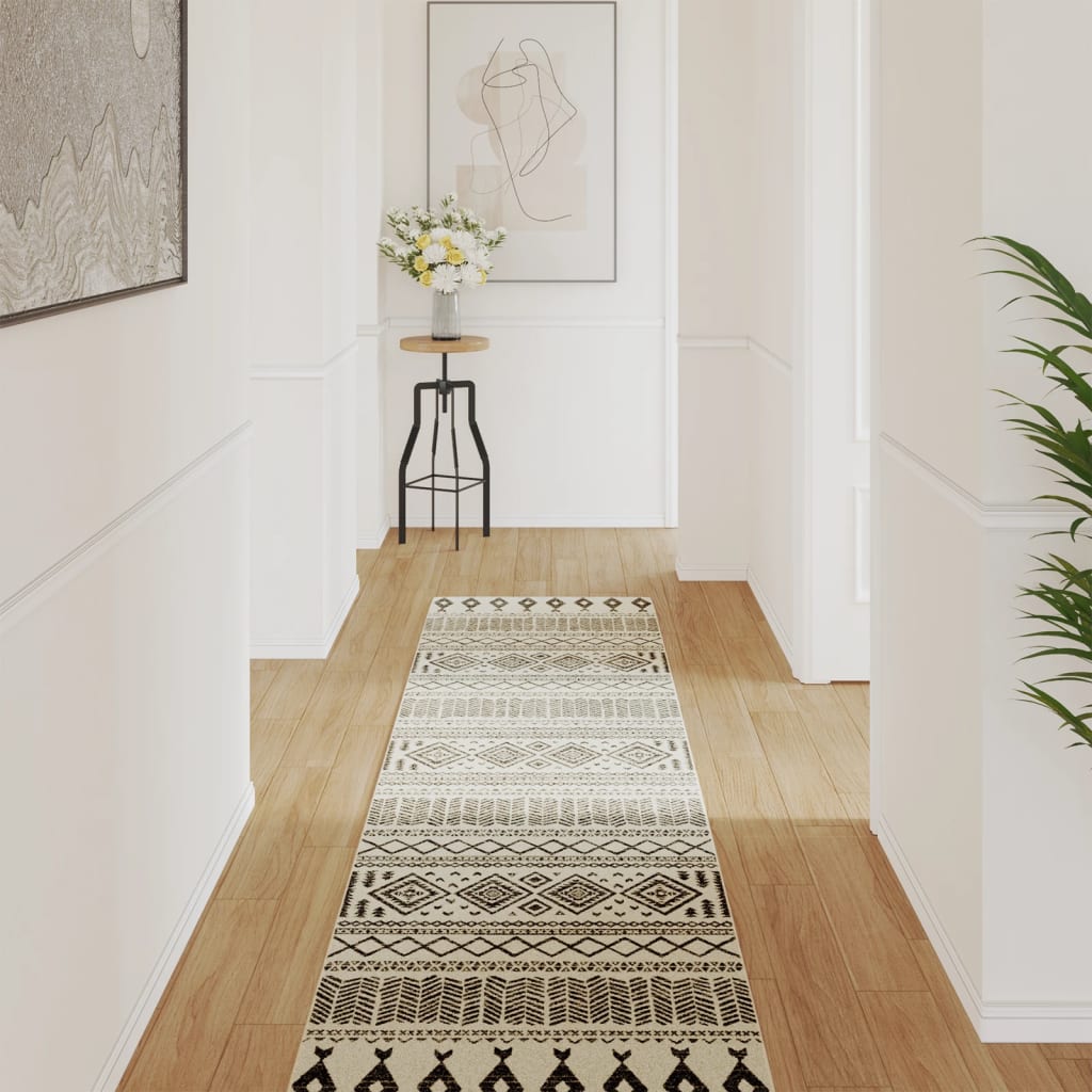 VidaXL Tapis pour intérieur et extérieur à poils ras 80x300 cm multicolore
