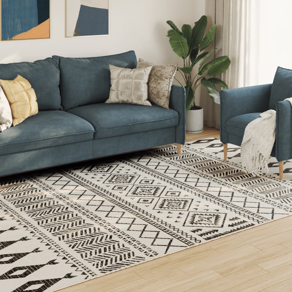 Tapis Vidaxx pour intérieur et extérieur, poils ras, 190x300 cm, multicolore